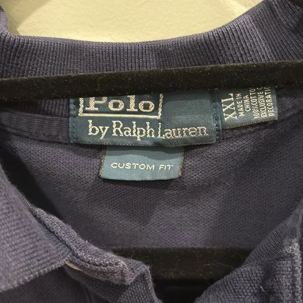 Polo Ralph Lauren men’s navy blue short sleeve Polo Shirt. Size XXL. Custom fit